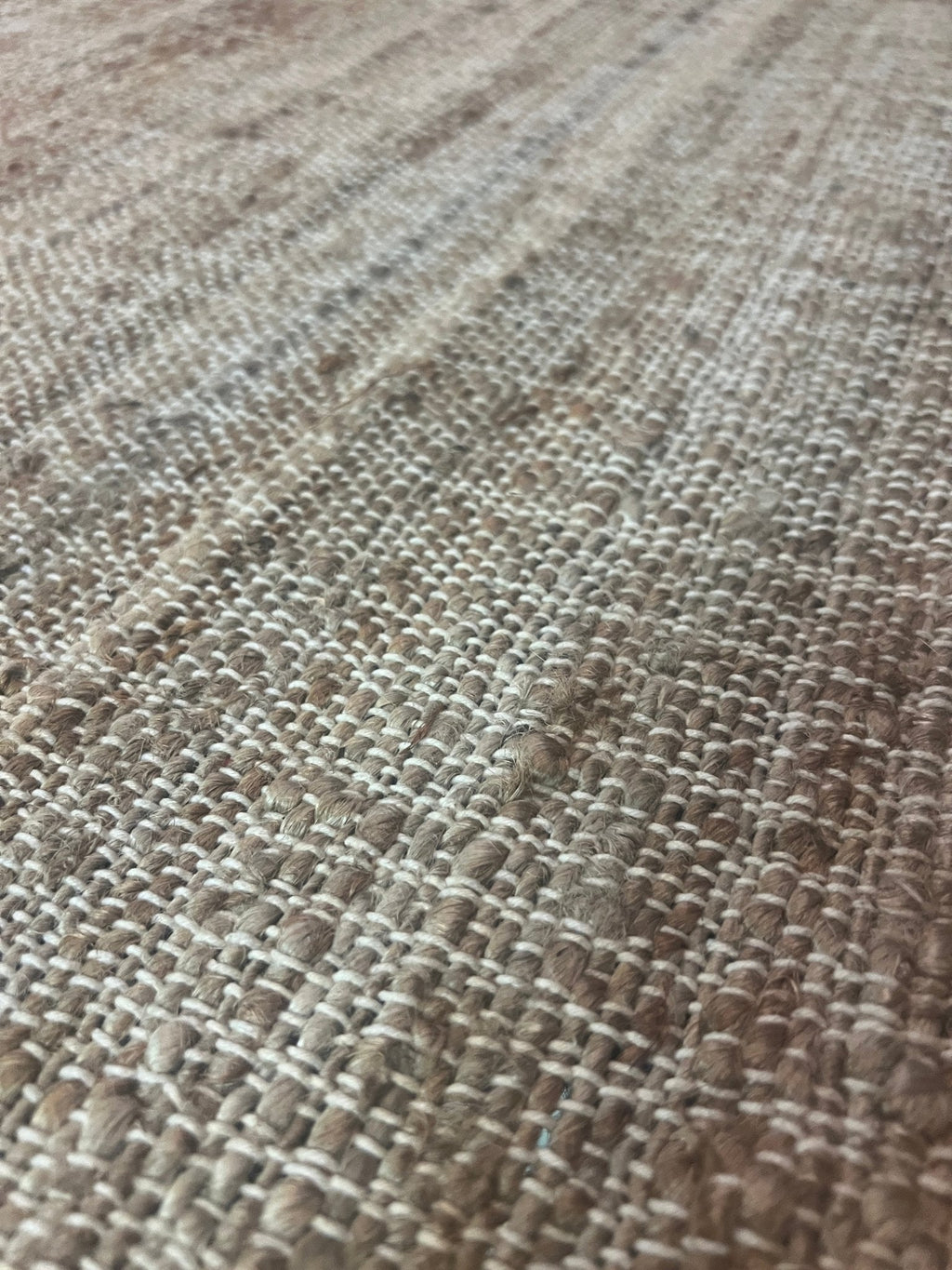 David Kane 2.6x8 Thin Weaved Natural Jute Runner Rug