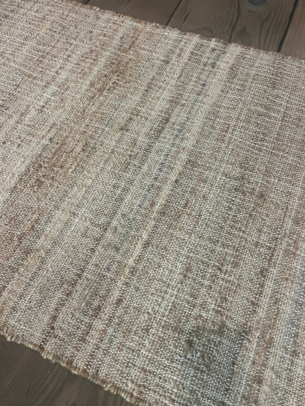 David Kane 2.6x8 Thin Weaved Natural Jute Runner Rug
