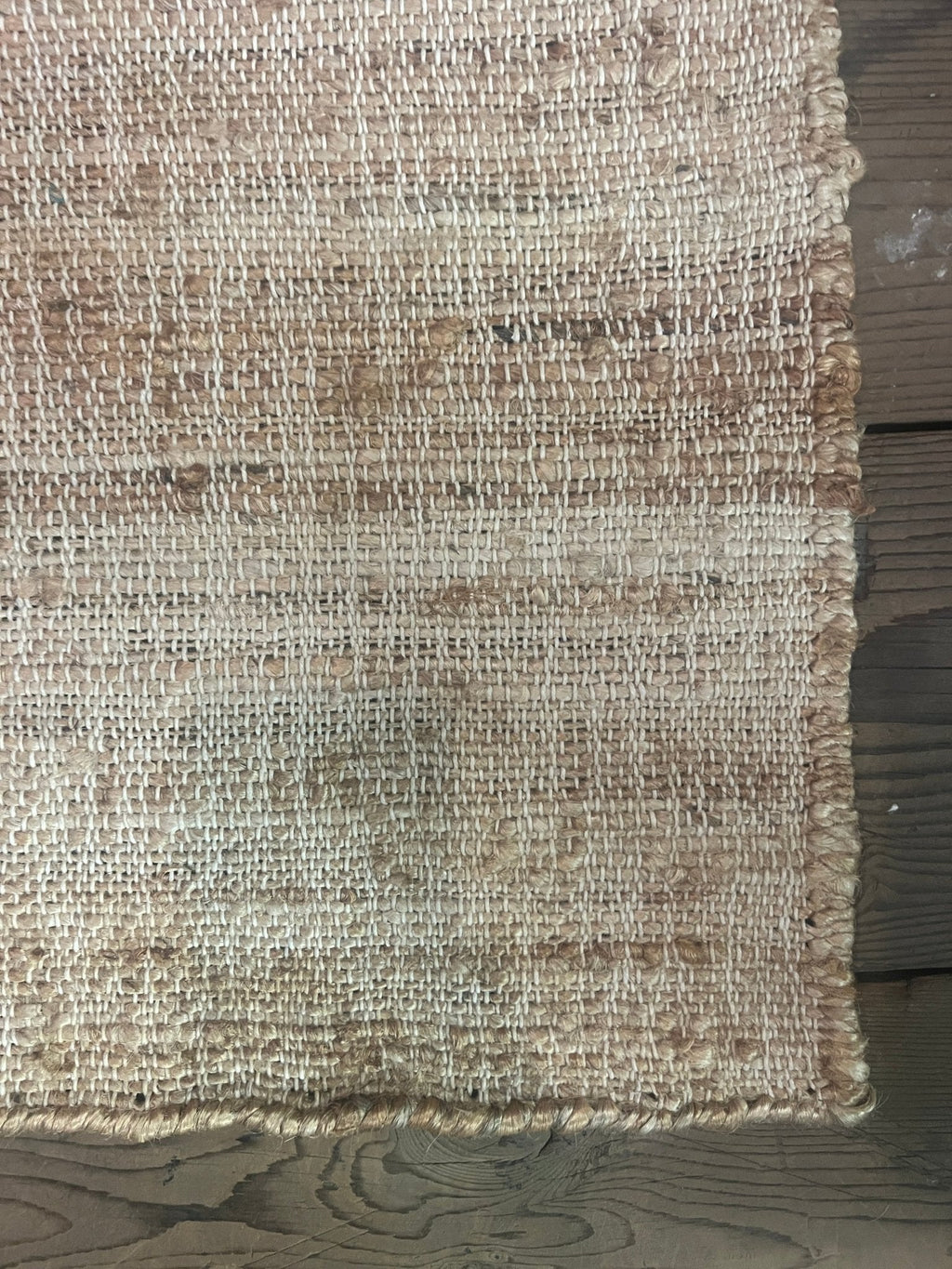 David Kane 2.6x8 Thin Weaved Natural Jute Runner Rug