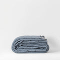 Blue Fog Linen Quilted Blanket