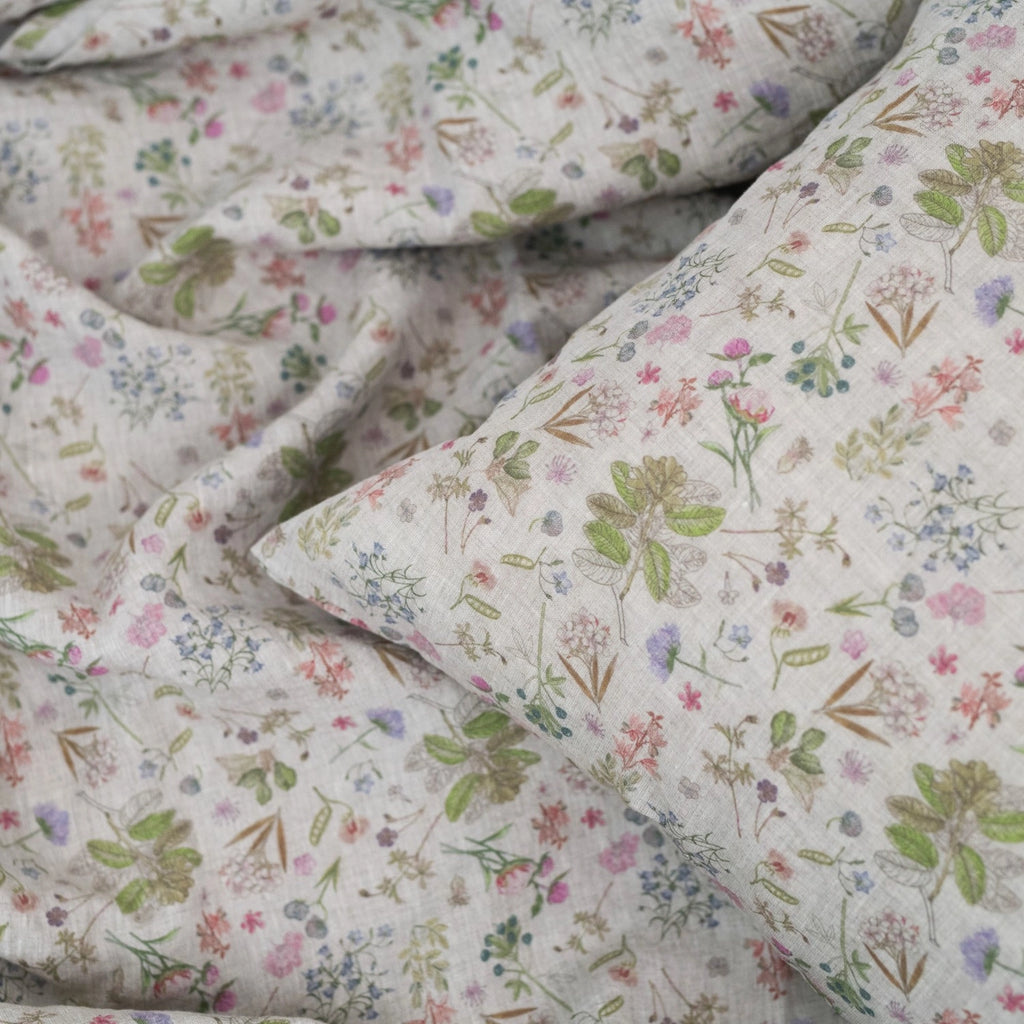 Botany 2 Floral Linen Duvet Cover Set
