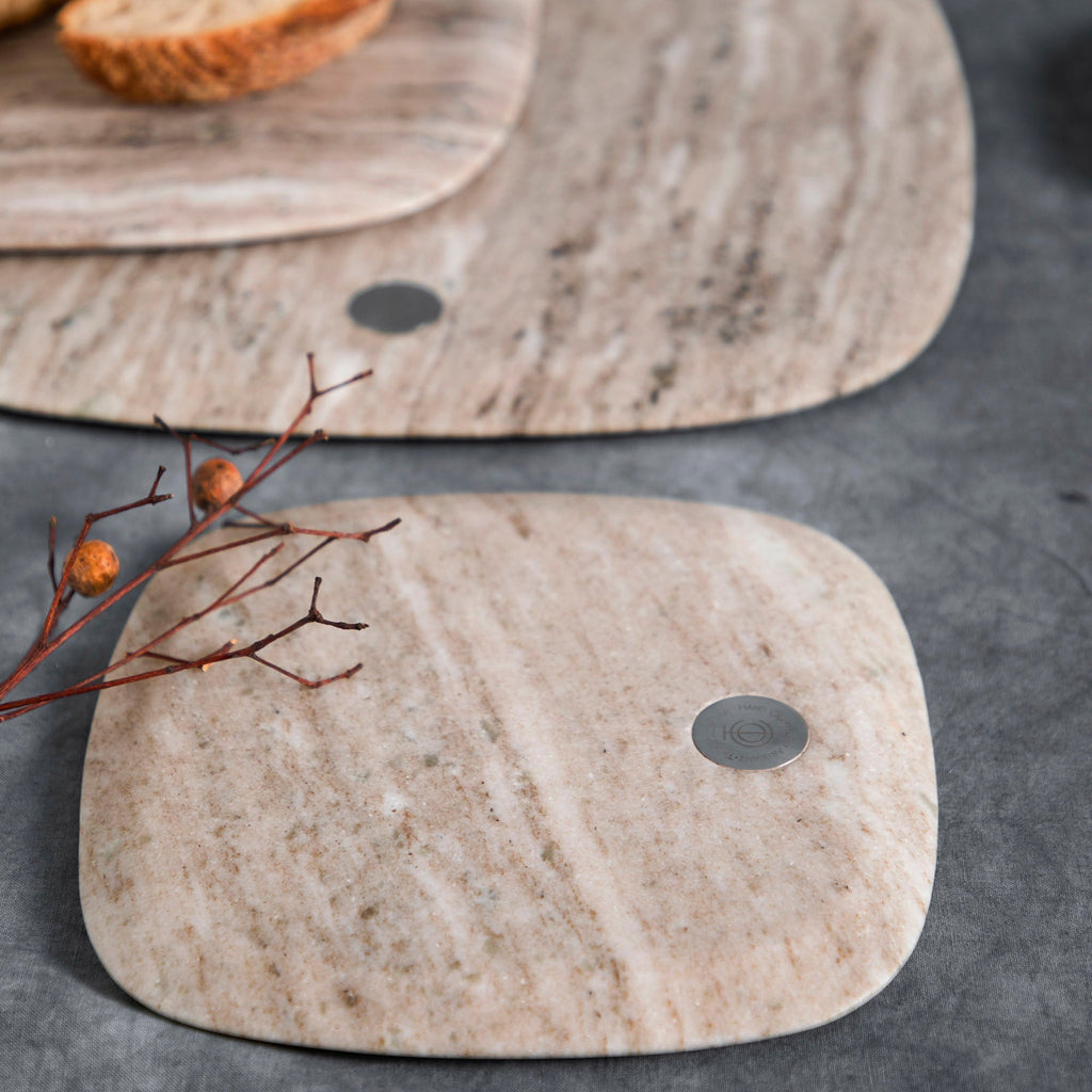 Granada Square Grey Marble Serving Board | Small, Medium or Large | Sorelle Rossi