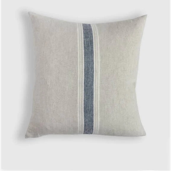 Casa Stone-Washed Linen Pillow Cover – Striped | 100% Linen Decorative Cushion