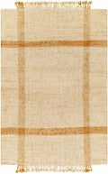 Errin Hand-Woven Jute Area Rug | Camel & Beige