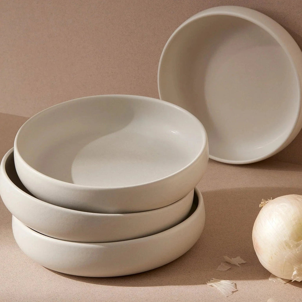 Tunisian Pasta Bowl Matte White | Gharyan Stoneware | Sorelle Rossi