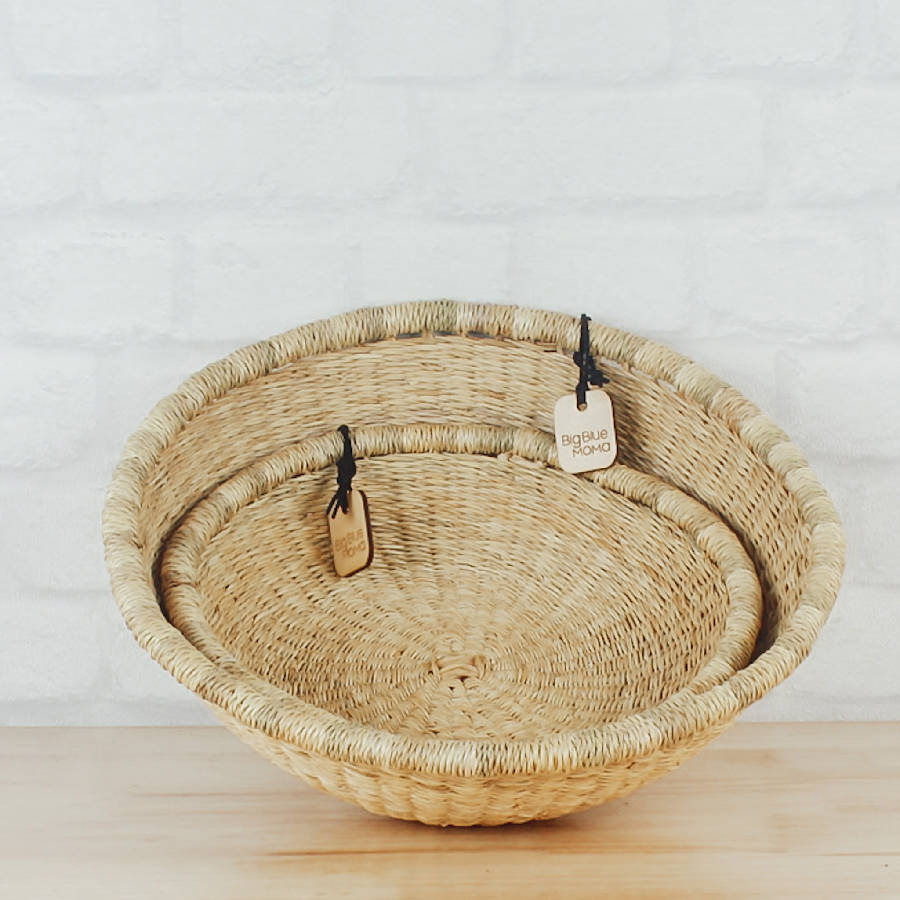 Bolga Baskets – Handwoven Market Baskets | Natural Storage | Sorelle Rossi