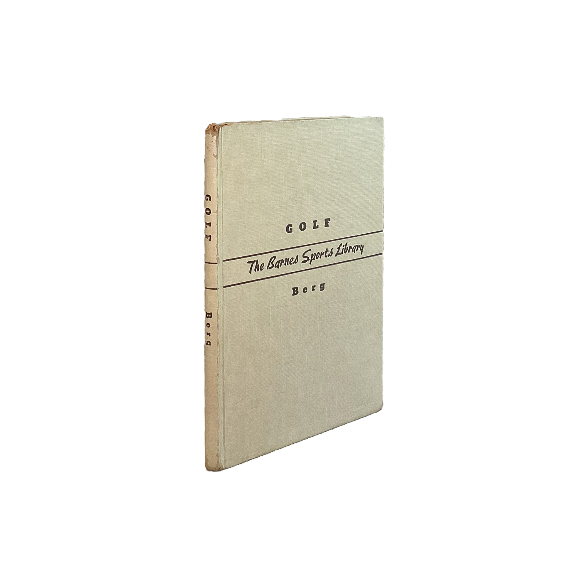 Book titled 'Golf' from 'The Barnes Sports Library' on a white background