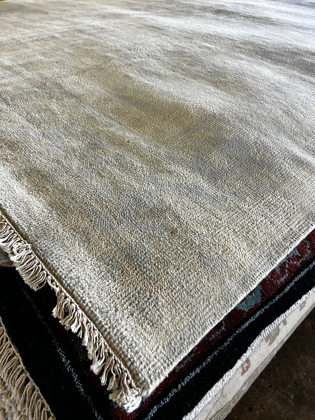 Hyacinth O'Hara 8x10 Aqua Hand-Knotted Oushak Rug