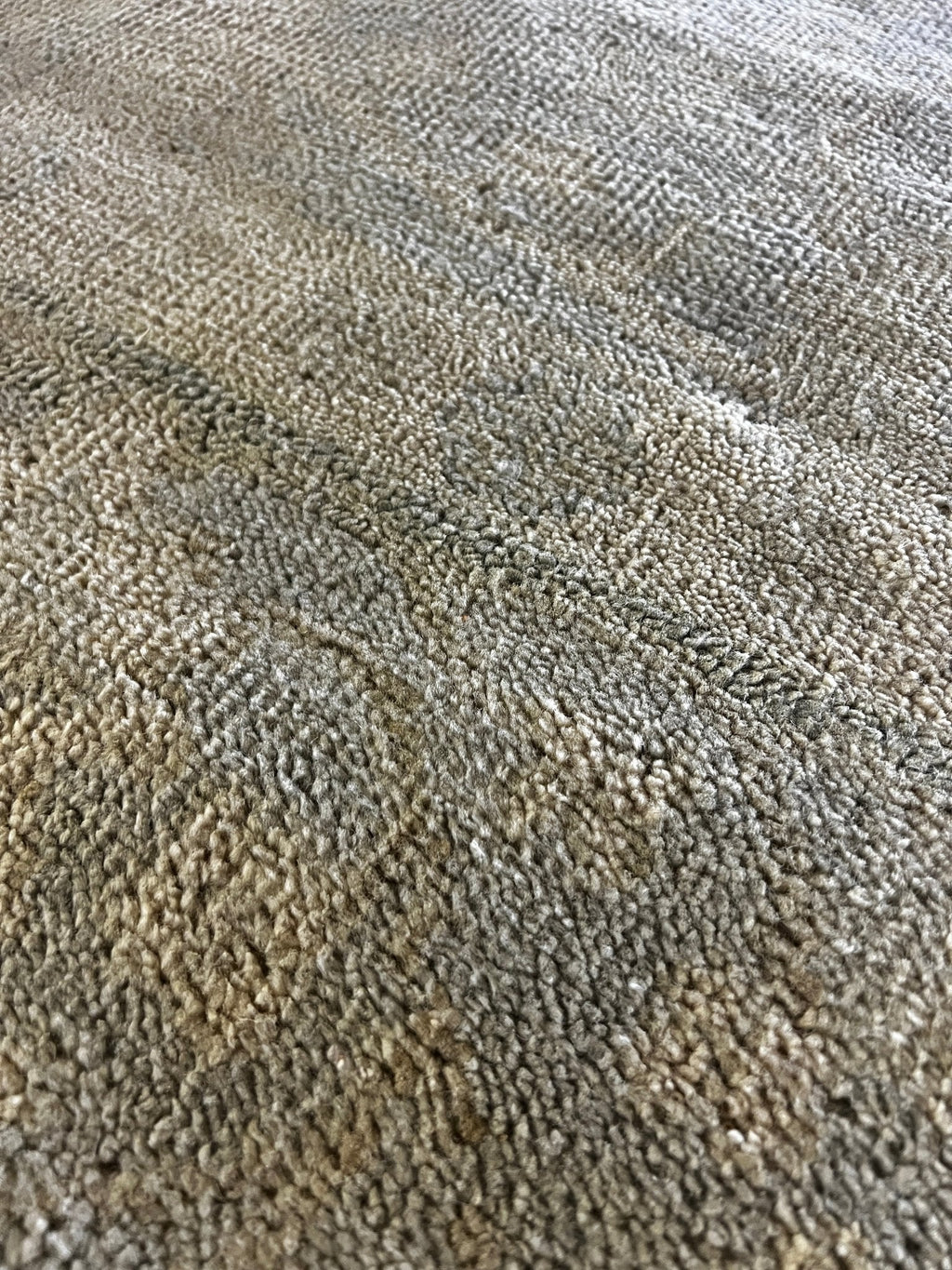 Hyacinth O'Hara 8x10 Aqua Hand-Knotted Oushak Rug
