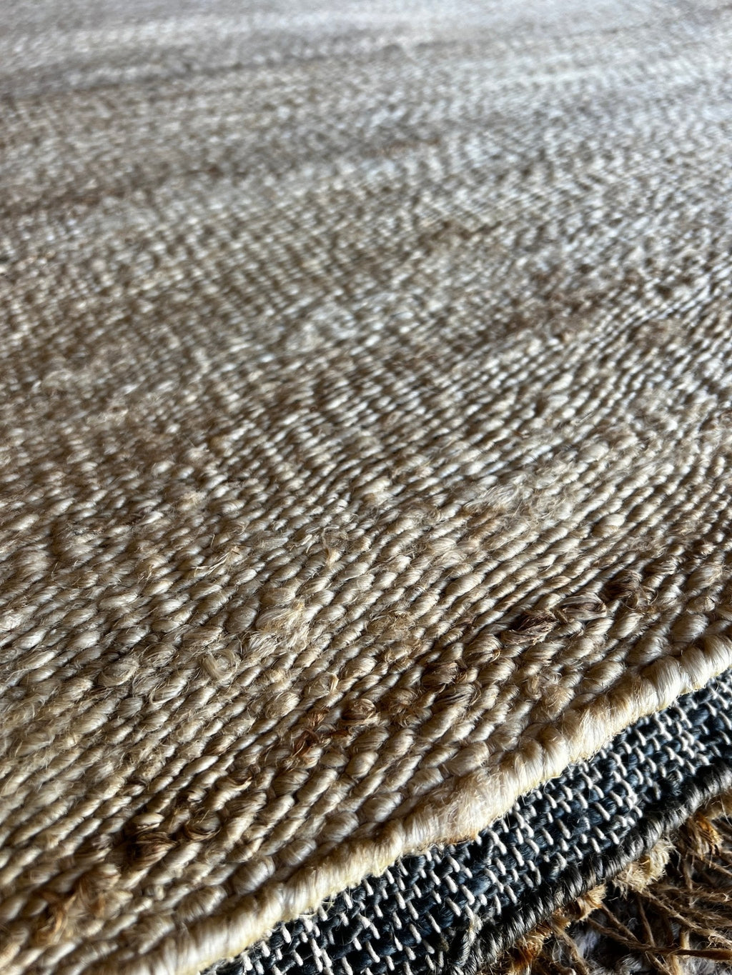 Iris Thayer 8.3x10 Textured Natural Beige Jute Rug