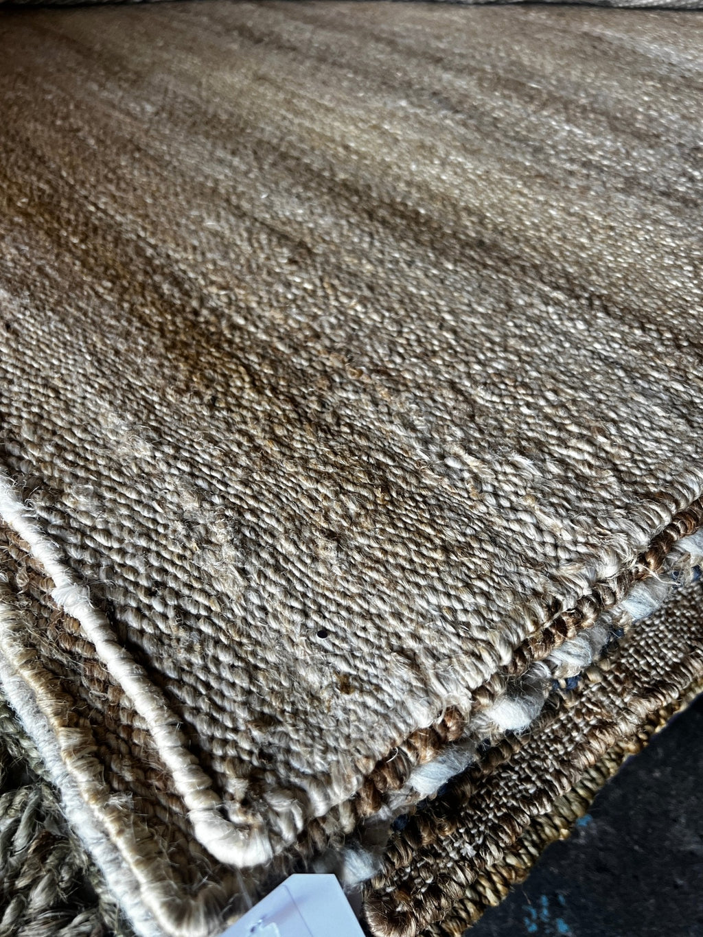 Iris Thayer 8.3x10 Textured Natural Beige Jute Rug