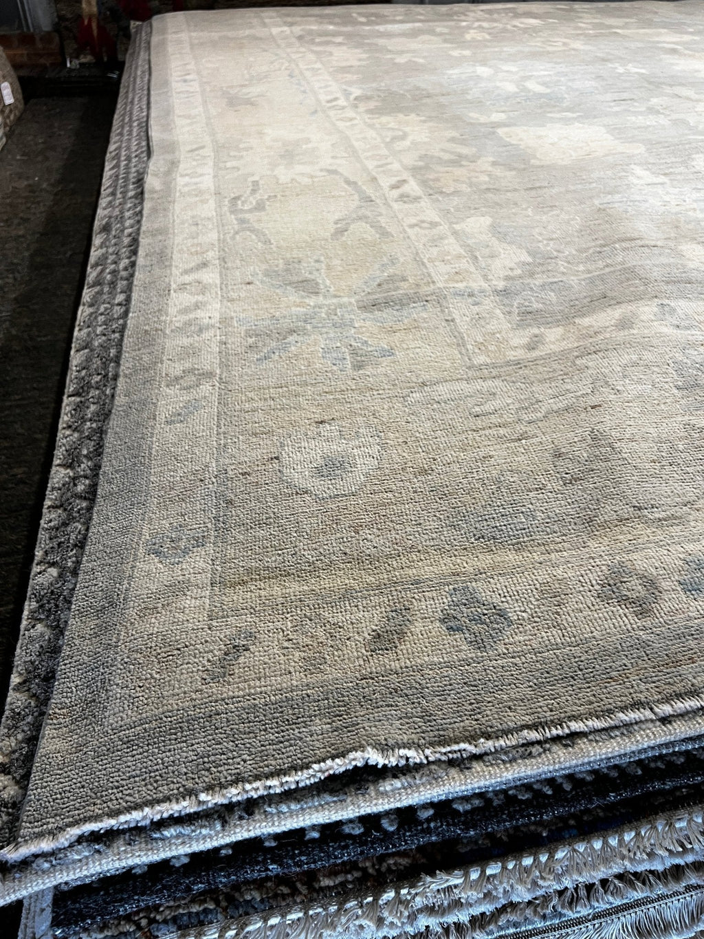 Janet Lynn 9.11x13.9 Whitewashed Afghani Oushak
