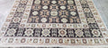 Enza Brown & Beige Hand-Knotted Oushak Rug - 6.9 x 7.9
