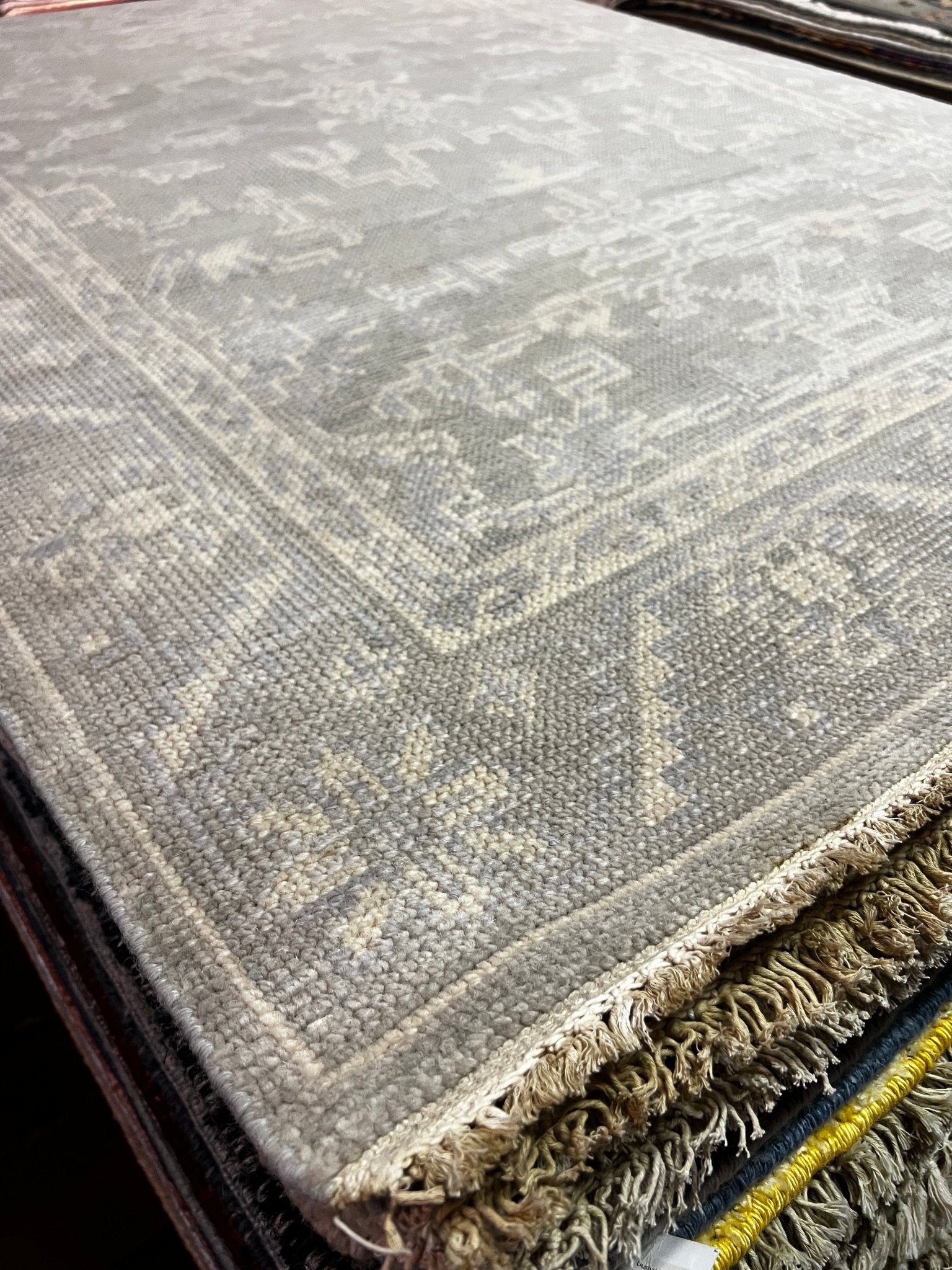 Margaret Sullivan 4x6 Silver and Grey Hand-Knotted Oushak Rug - CLEARANCE 30% OFF