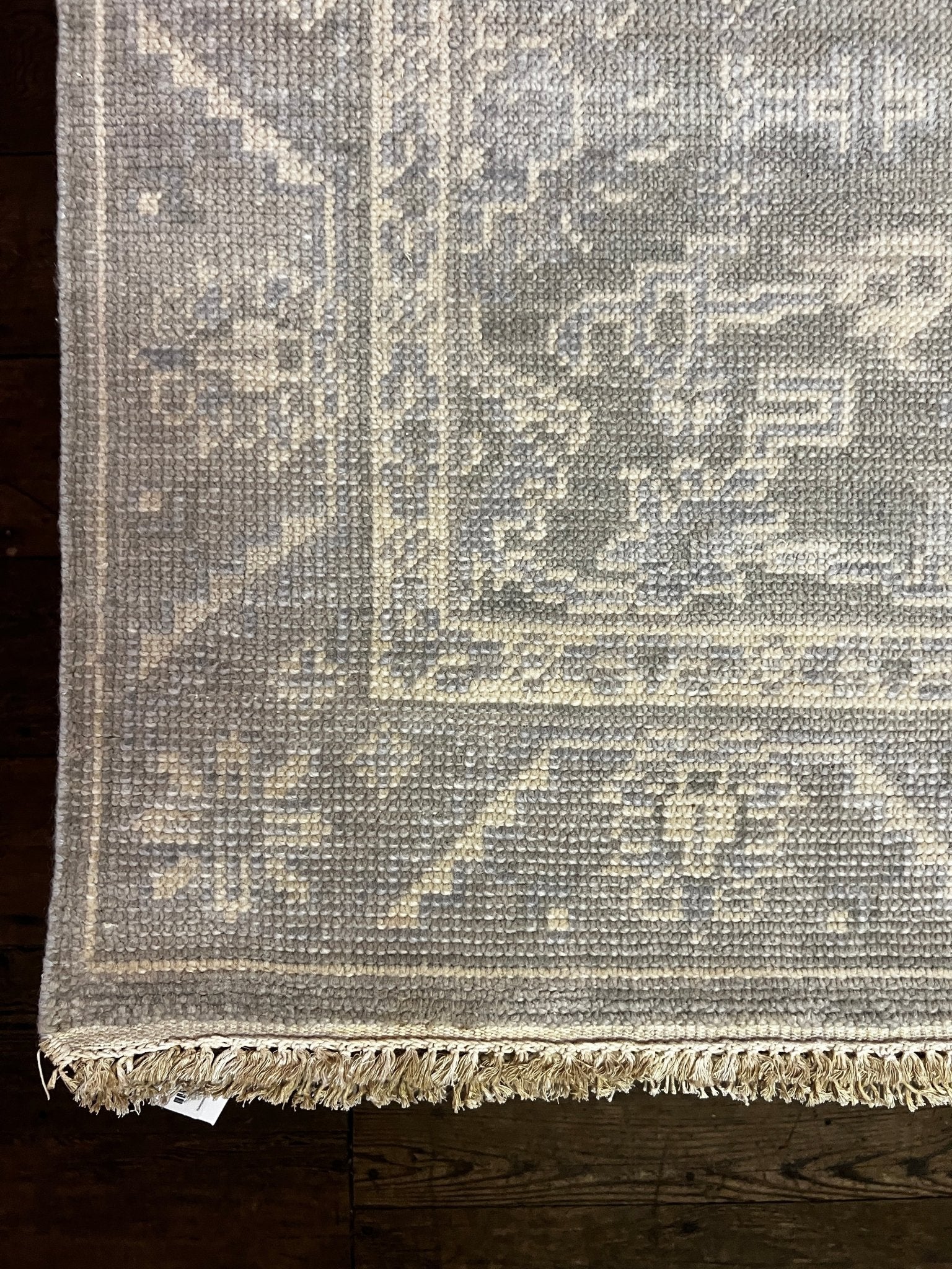 Margaret Sullivan 4x6 Silver and Grey Hand-Knotted Oushak Rug - CLEARANCE 30% OFF