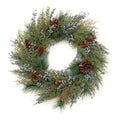 Juniper and Pincone Mixed Pine Wreath | 24''