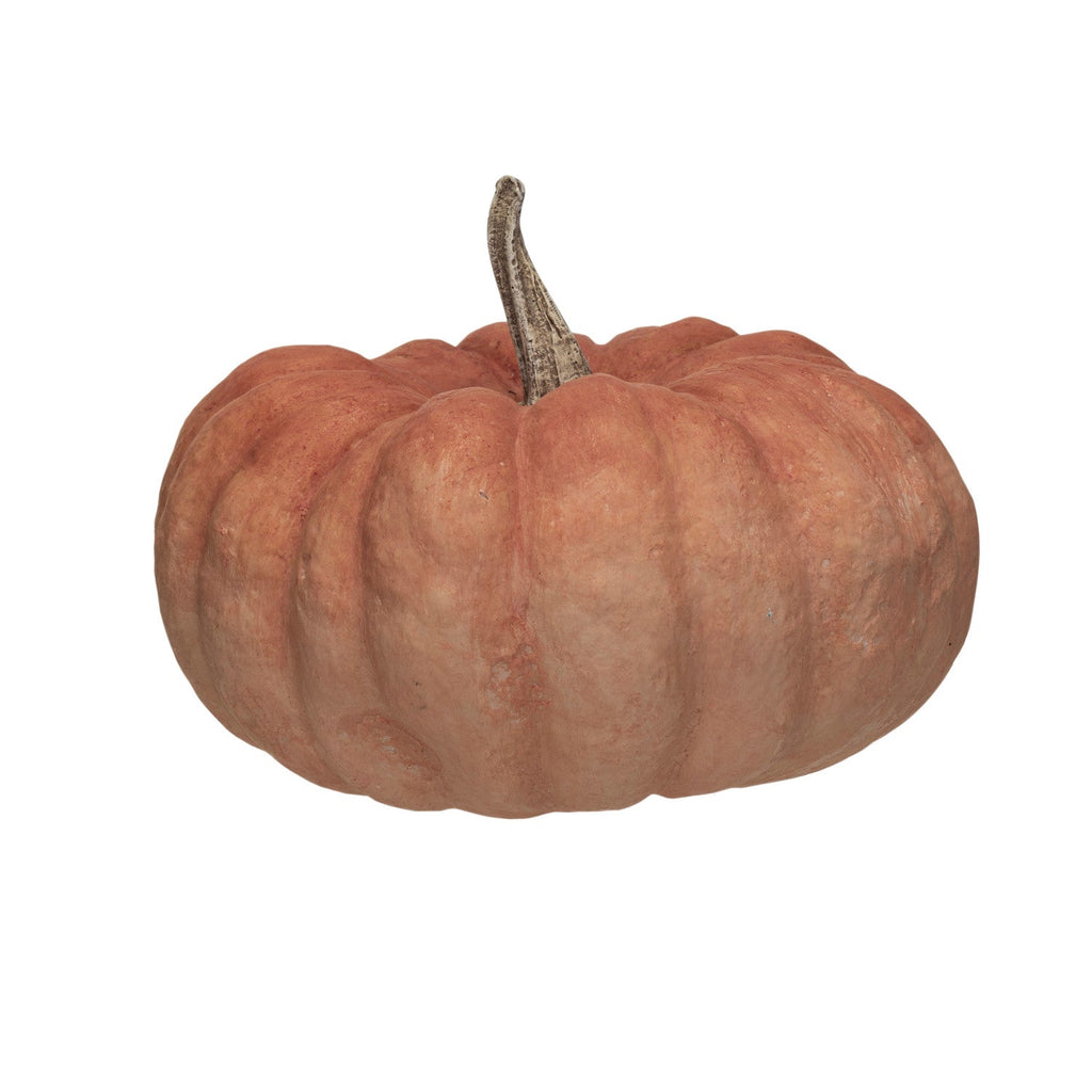 Brown pumpkin on a white background