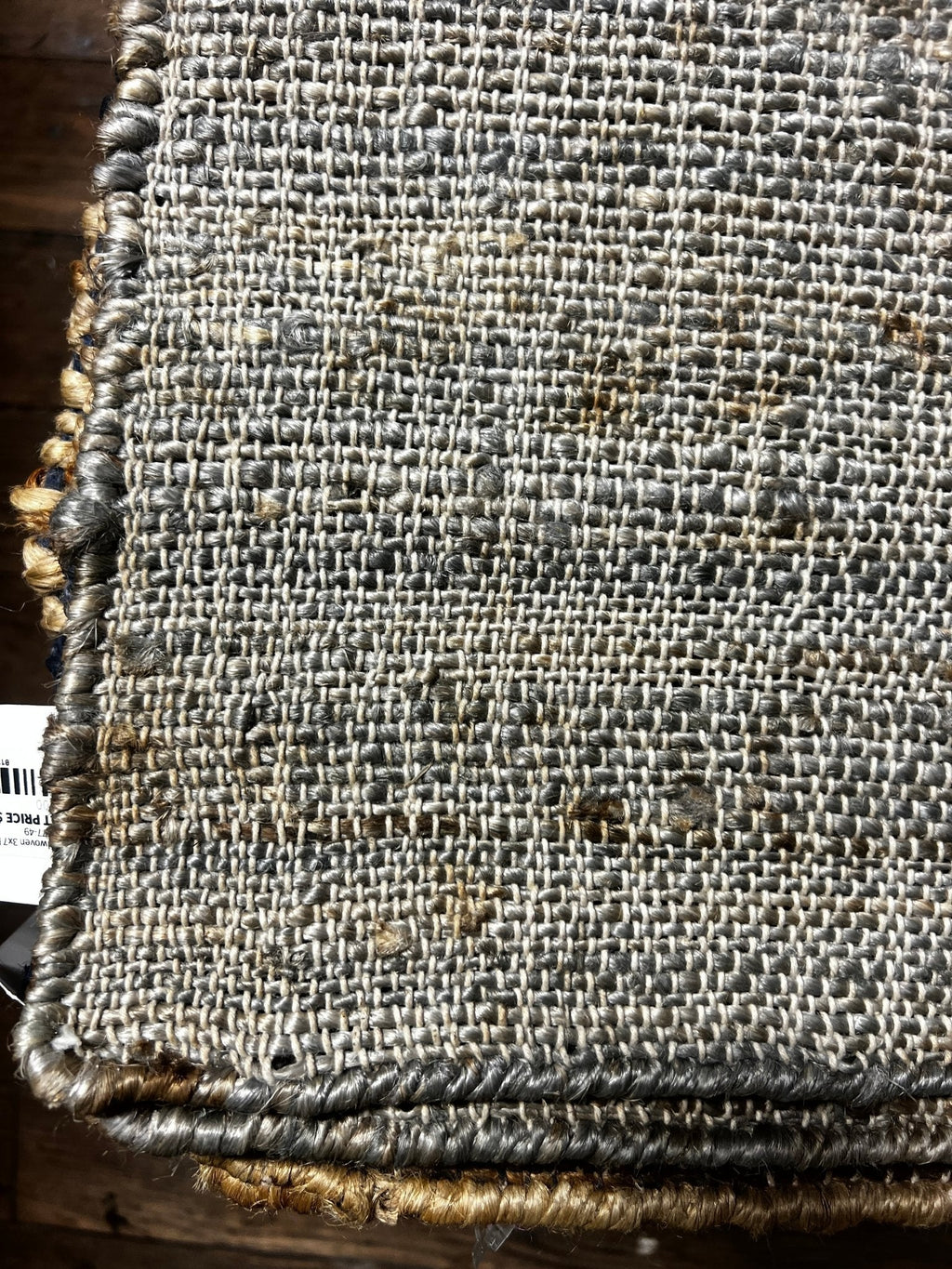 Ryan 2.6x10 Thin Weaved Grey Jute Runner Rug