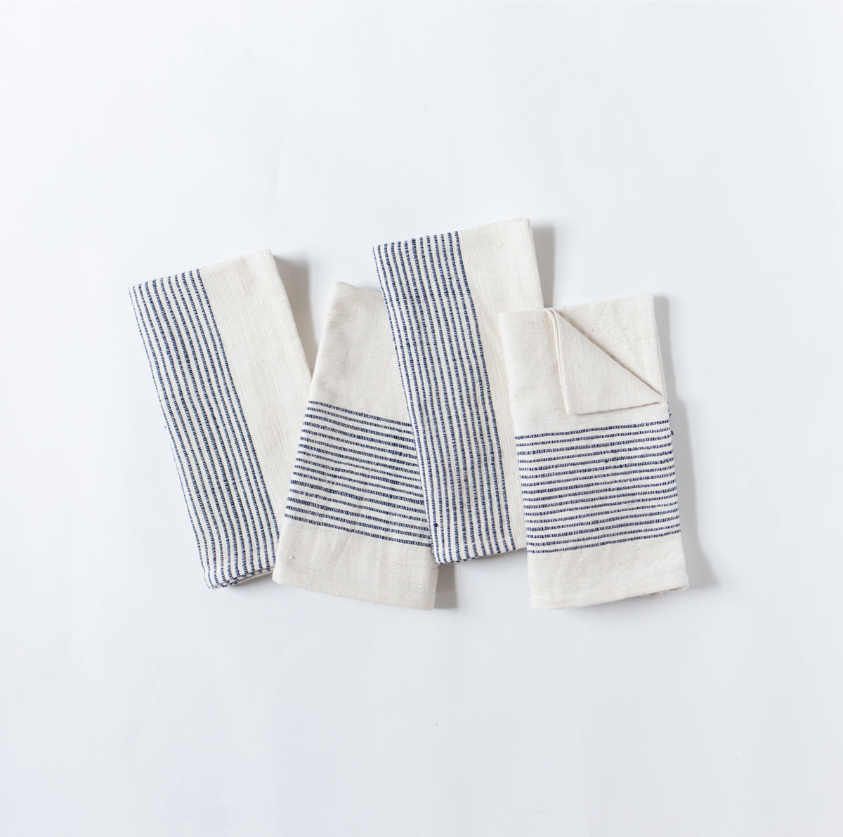 Riviera Handwoven Cotton Napkins (Set) – Ribbed Cloth Napkins | Natural Table Linen