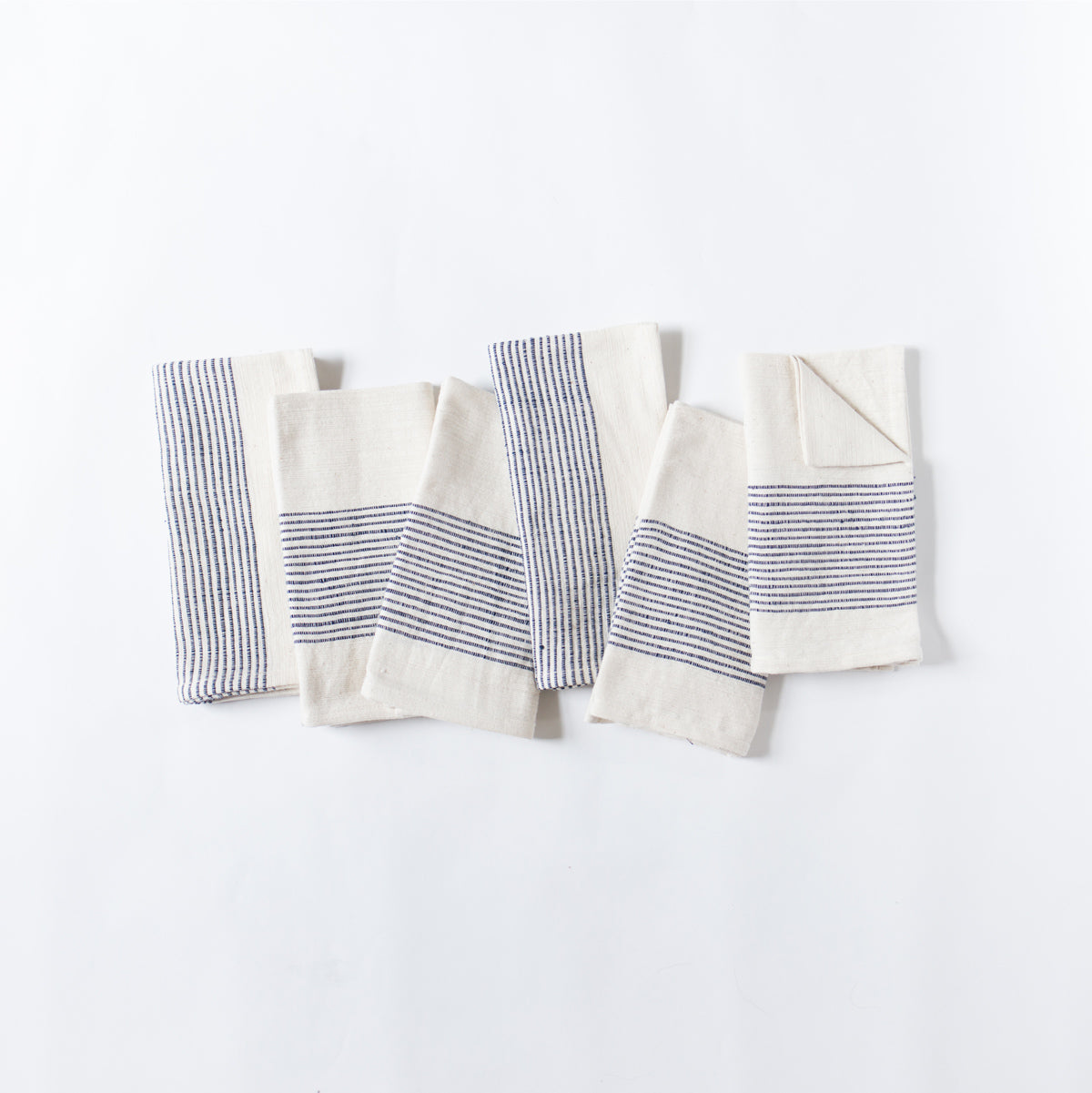 Riviera Handwoven Cotton Napkins (Set) – Ribbed Cloth Napkins | Natural Table Linen