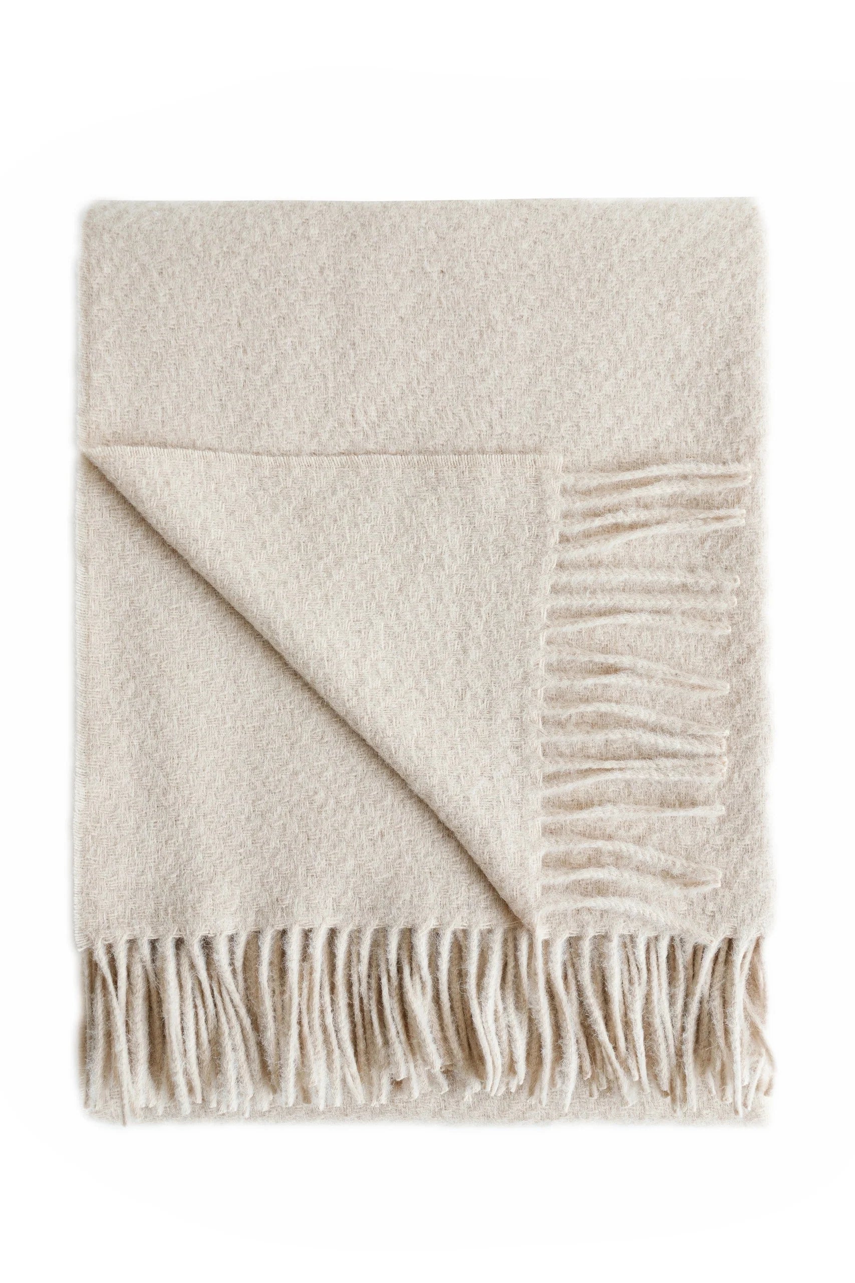 Cork Alpaca & Wool Throw | Luxury blanket | Sorelle Rossi