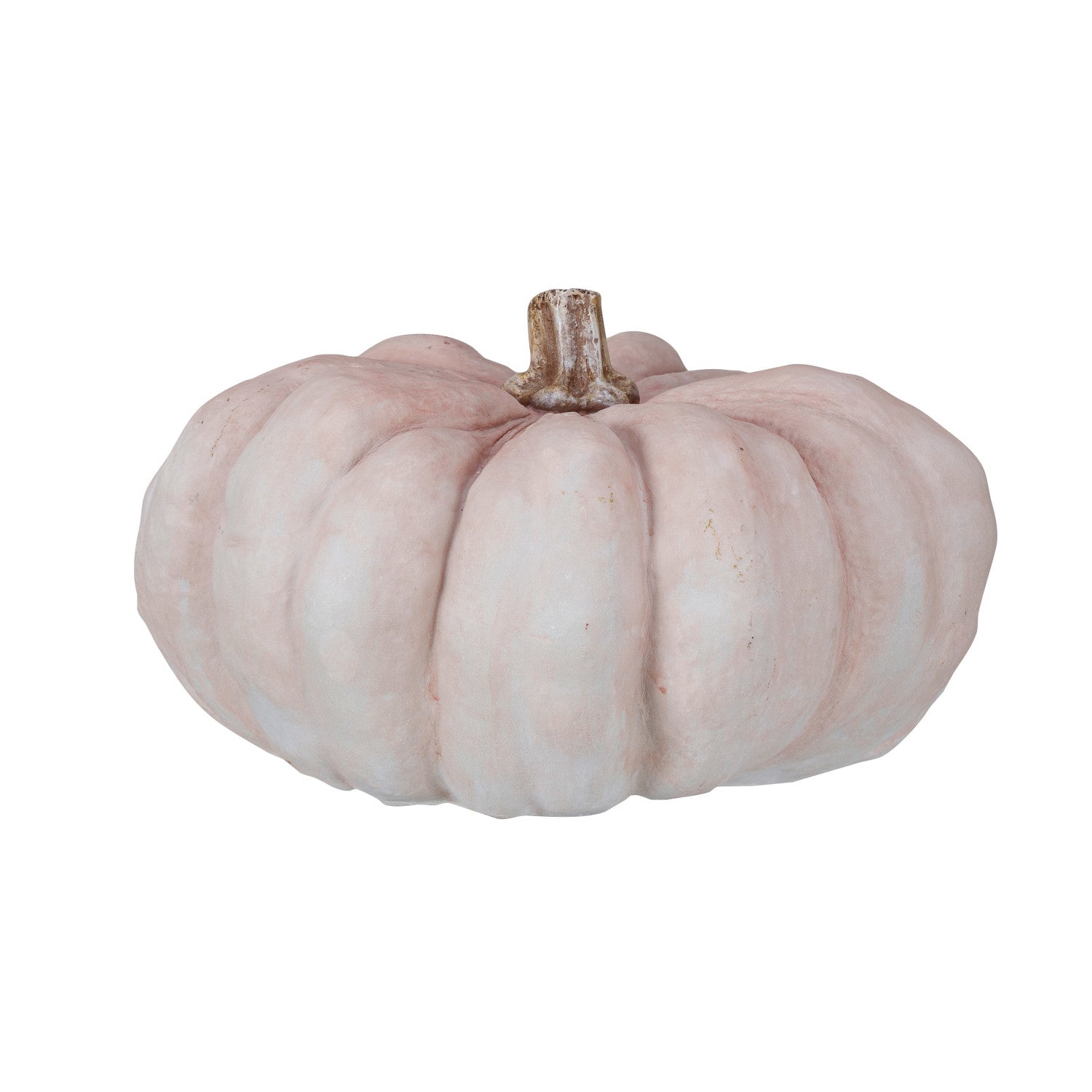 Pink pumpkin on a white background